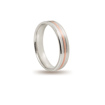 Βέρες Σετ Ροζ Χρυσές Λευκόχρυσες Σαγρέ MASCHIO FEMMINA C4369-E - themelidisjewels